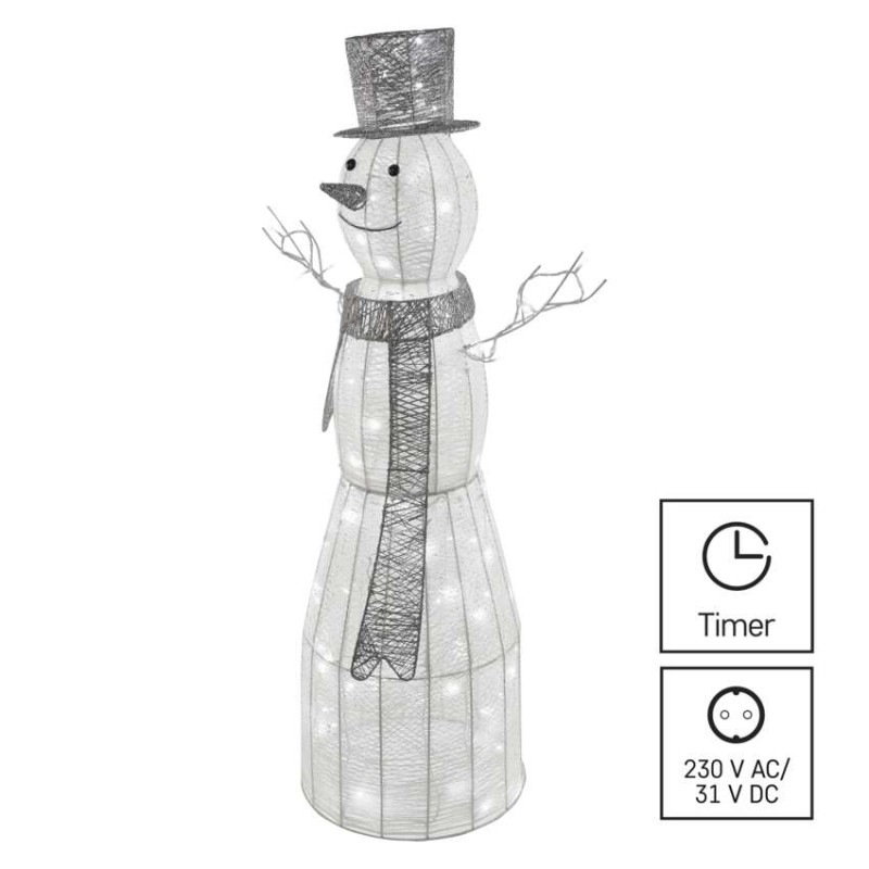 Sněhulák ratanový 124 cm IP20 CW TIMER 6