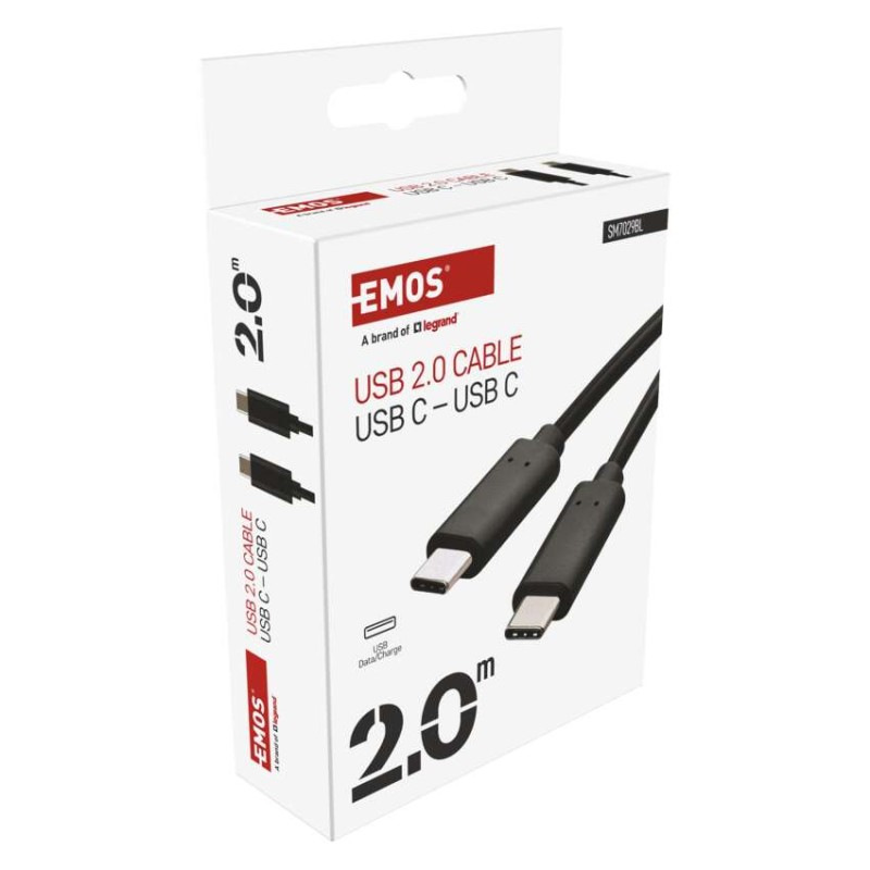 USB 2.0 C/M-C/M 2M ČERNÁ 6