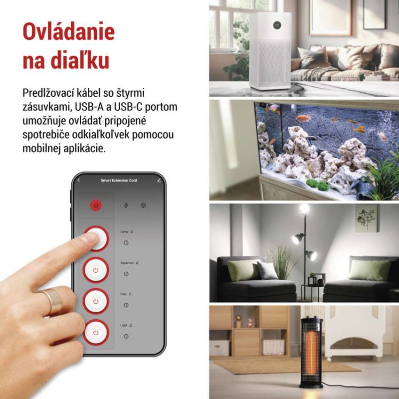 GOSMART PRODLUŽKA 4Z 2M S VYP. 1,5MM + 2 5