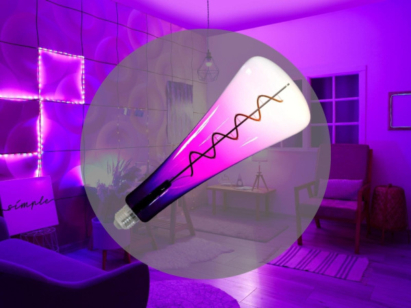 LED dekoratívna žiarovka / filament SHAPE 5W PURPLE - T110 / E27 / 1800K - ZSF111 3