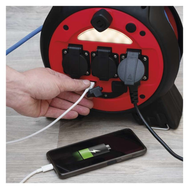 BUBEN 3Z S USB A LED SVĚTLEM 20M 1,5MM N 4