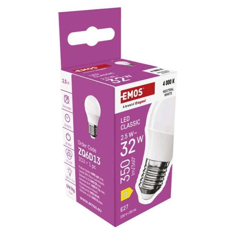 LED CLS MINI GLOBE 2,5W(32W) 350lm E27 N 7