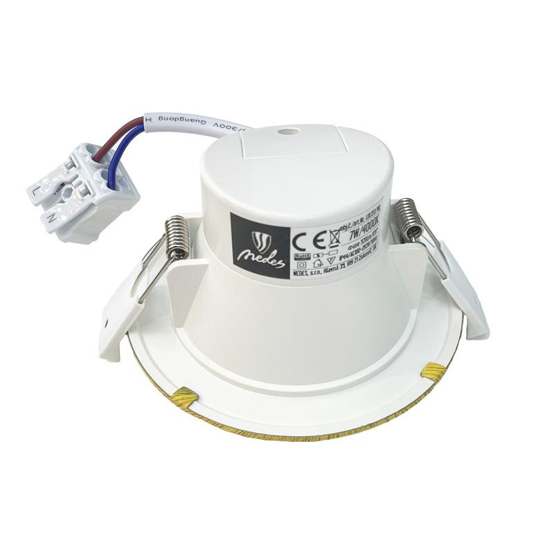 LED podhľadové svietidlo 7W / IP44 / SMD / 4000K - LDL153/WL 5