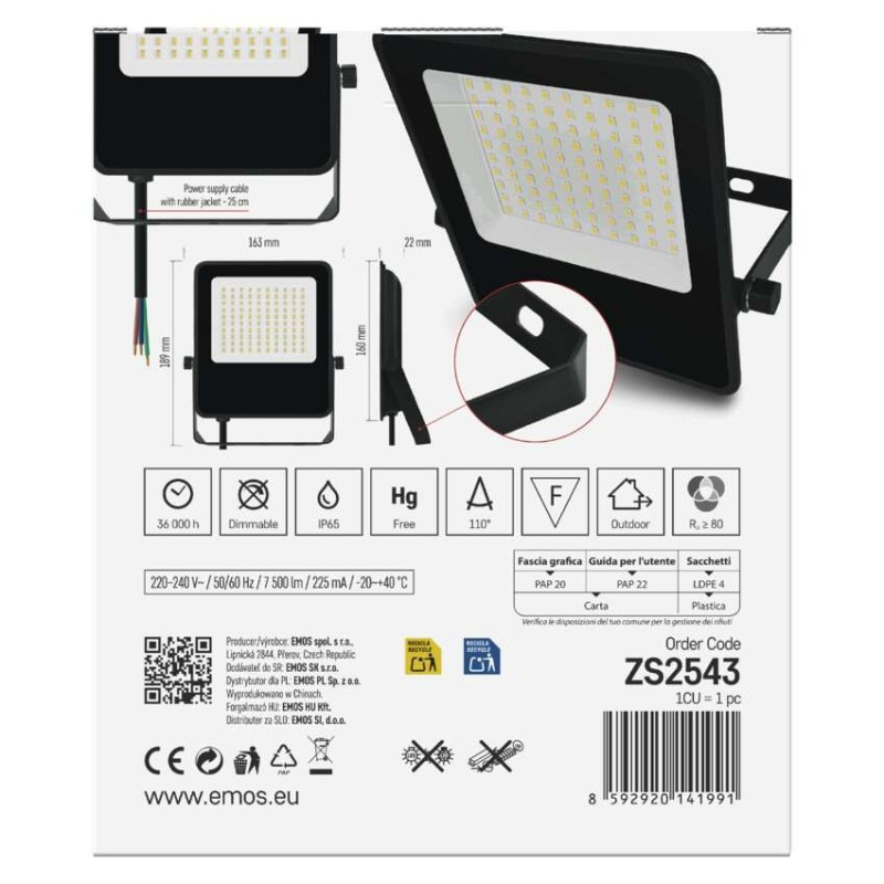 Reflektor LED VISIO 50W 7500LM ZS2543 14