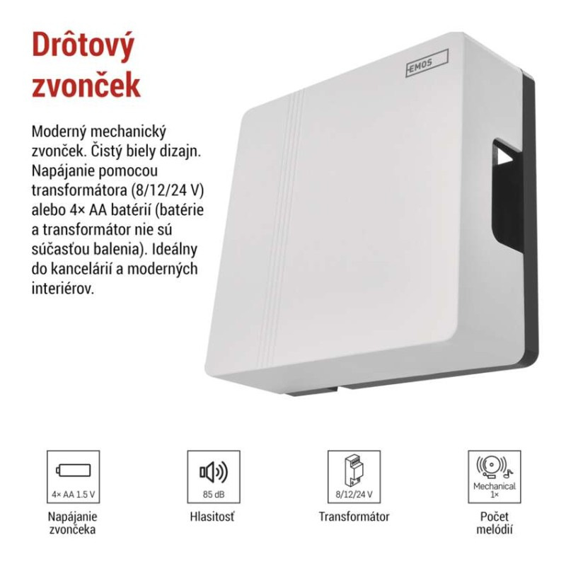 ZVONEK DRÁTOVÝ AC/DC P57101 3