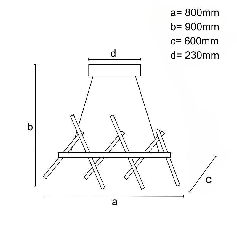 LED závesné svietidlo s diaľkovým ovládačom 90W - J3374/BCH 1