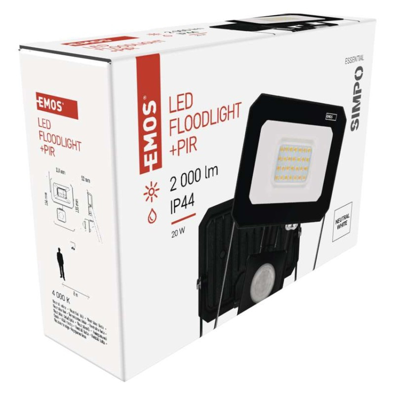 LED REFLEKTOR SIMPO 20W 2000LM IP44 NW P 12