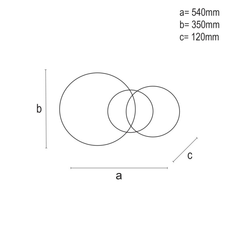 LED stropné svietidlo + diaľkový ovládač 55W - J3302/W 5