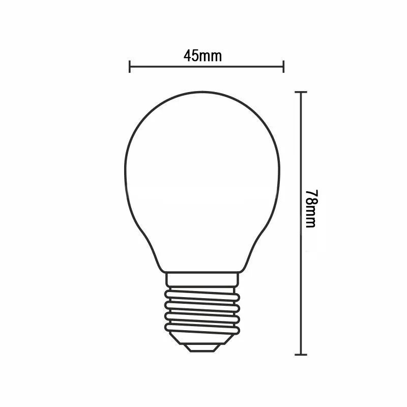 LED žiarovka /filament 4W - G45 / E14 / 4000K - ZLF822 4