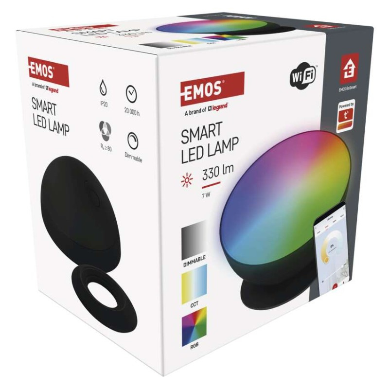 GOSMART AMBIENTNÍ LED LAMPA 7W 330LM ČER 12