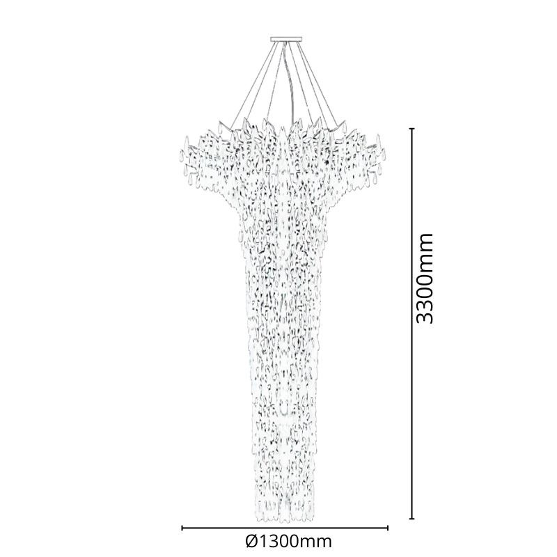 Luxusný závesný krištáľový luster 41 x G9 - CA061/2300H 4