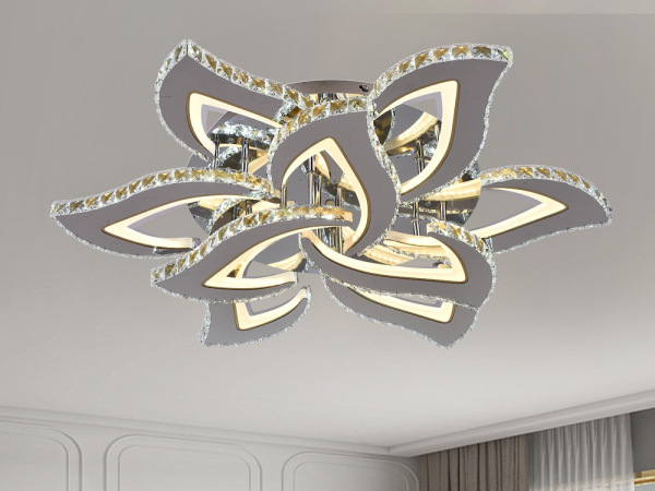 LED stropný luster + diaľkový ovládač 180W - J3337/CH 5