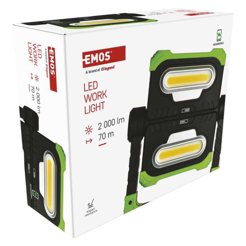 Reflektor LED P4536 2000lm 8000A 3,7V nabíjací prenosný EMOS 13