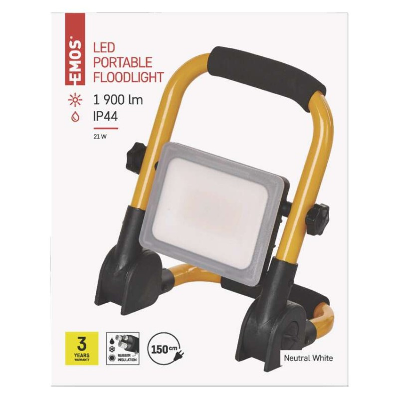 PŘENOSNÝ LED REFLEKTOR 21W 1900LM NW 11