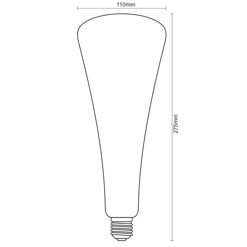 LED dekoratívna žiarovka / filament SHAPE 5W PURPLE - T110 / E27 / 1800K - ZSF111 6