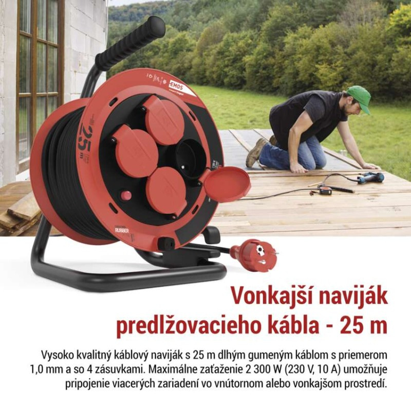 BUBEN 4Z 25M 1,0MM GUMA IP44 3