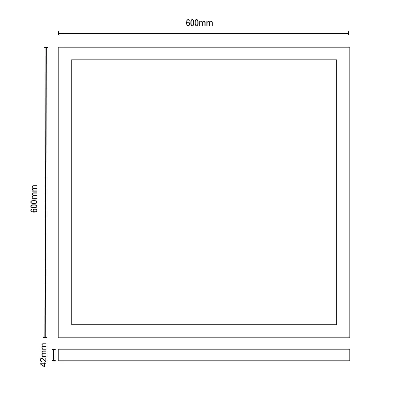 Rám pre povrchovú montáž LED panelu 40W ( PL121, PL121H, PL121H/U ) - MS121N 5