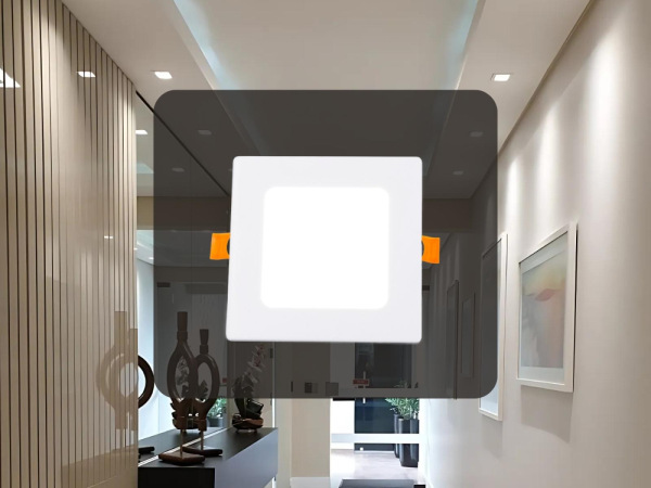 LED vsadený panel 6W / PS / SMD / 4000K / WH - LPL221 7