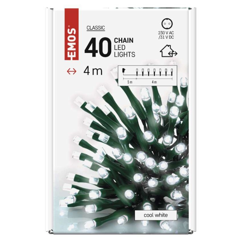 Vánoční řetěz CLS TIMER 4M CW (ZY0801T) 10