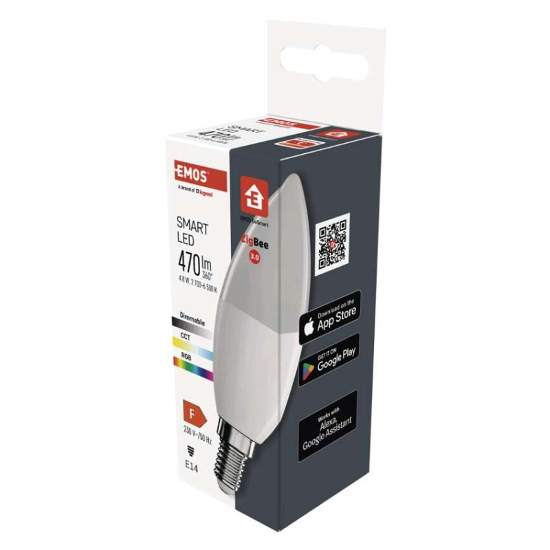 LED GOSMART C37 4,8W(40W) 470lmE14 ZIGBE