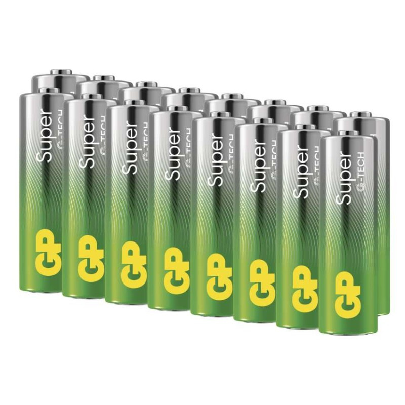 GP alkalická baterie SUPER AA (LR6) 16PP 2