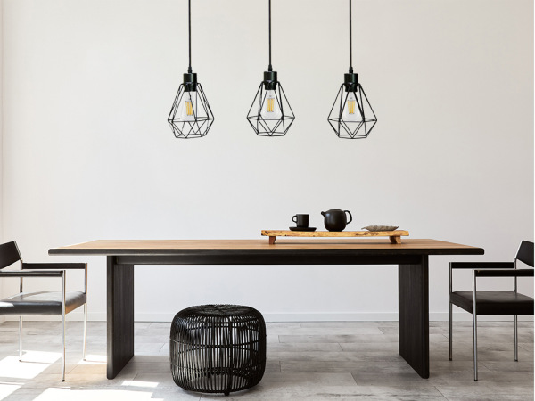 Závesné kovové svietidlo 3 x E27 - ME0012-3 7