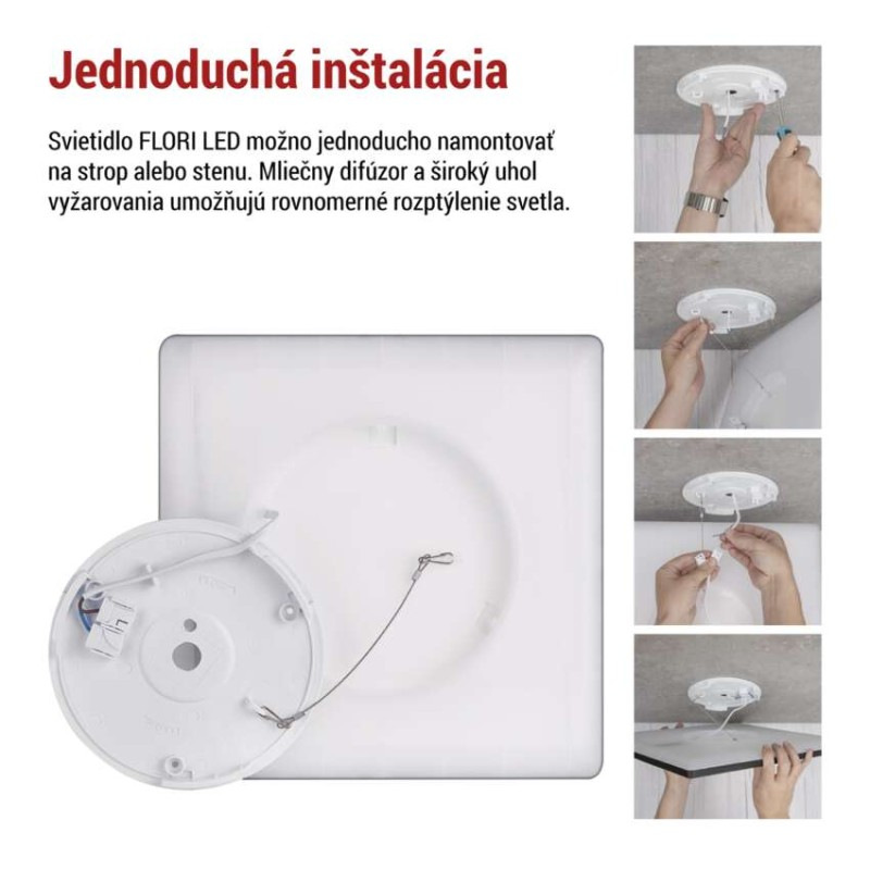 LED SVÍTIDLO FLORI PŘ.Č 18W 1800LM NW IP 4