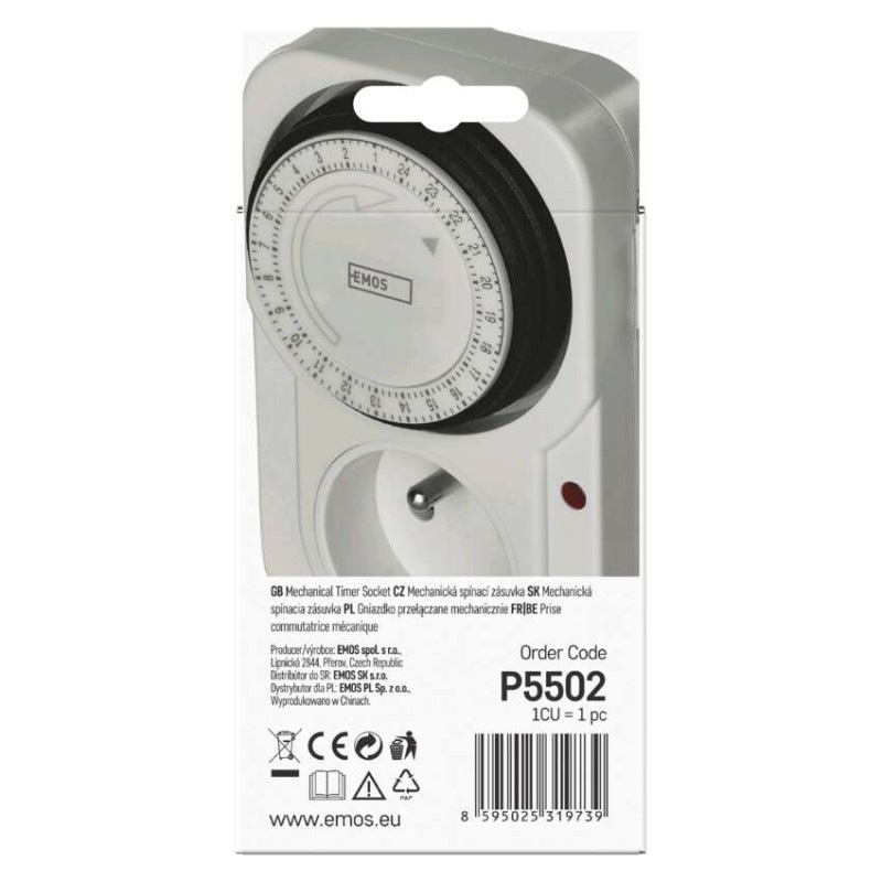 Spínacie hodiny TS-MD3 mechanické P5502 6