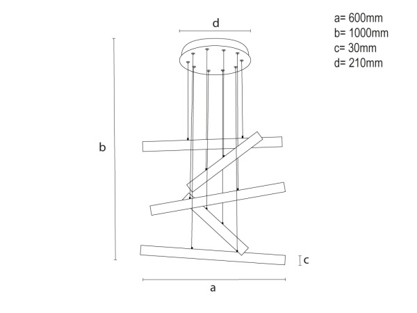LED závesné svietidlo s diaľkovým ovládačom 75W - J7311/W 4