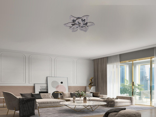 LED stropný luster + diaľkový ovládač 180W - J3337/CH 9