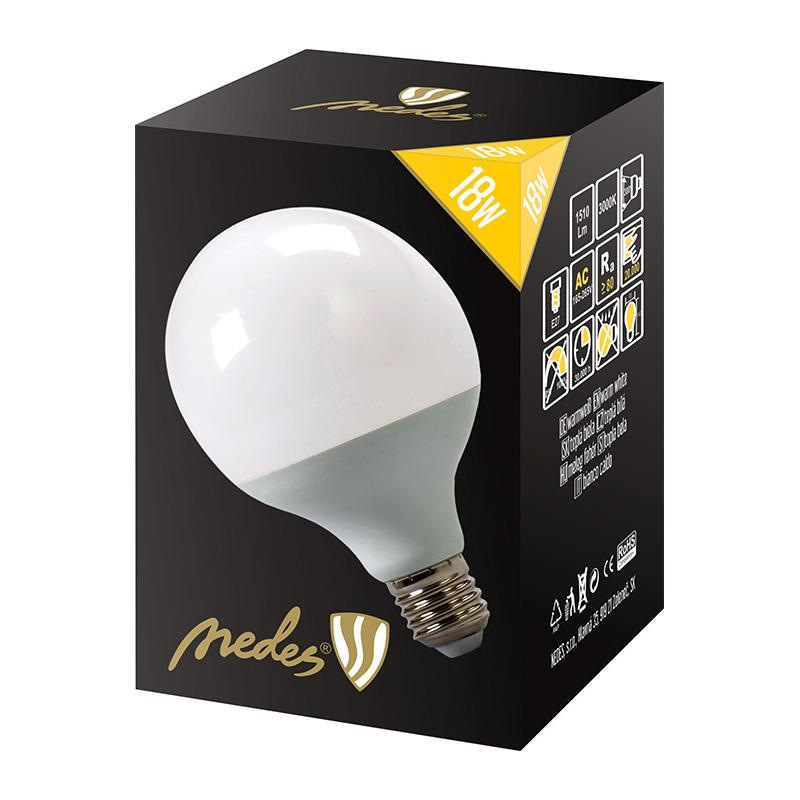LED žiarovka 18W - G95 / E27 / SMD / 3000K - ZLS912 4