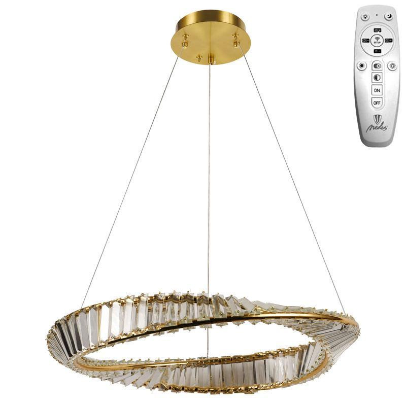 LED krištáľové svietidlo + diaľkový ovládač 40W - J6349/GCH 5