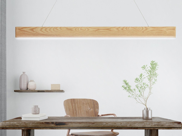 Drevený luster na lanku z masívneho dreva LED 22W / 1200 - WRL0121 7