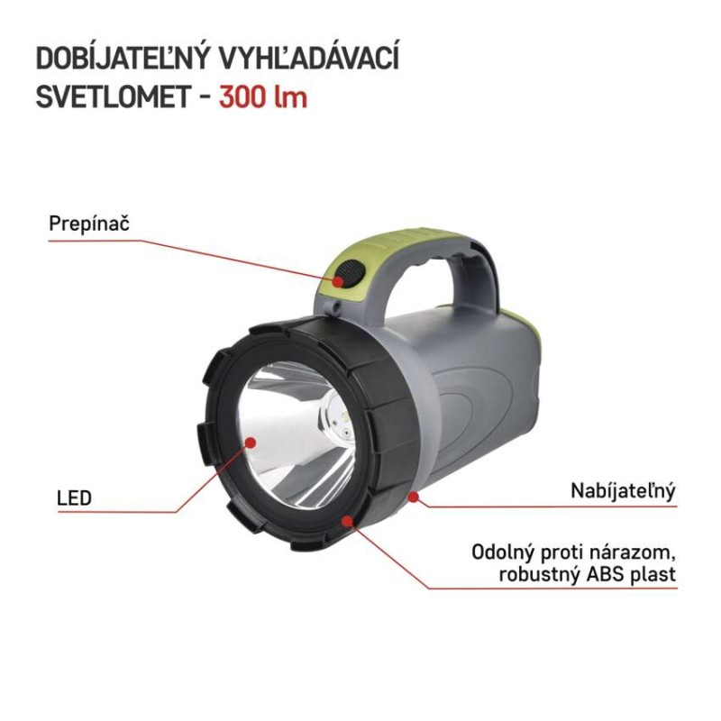 LED nabíjacie svietidlo 300 lm 2400 mAh  P2311 1
