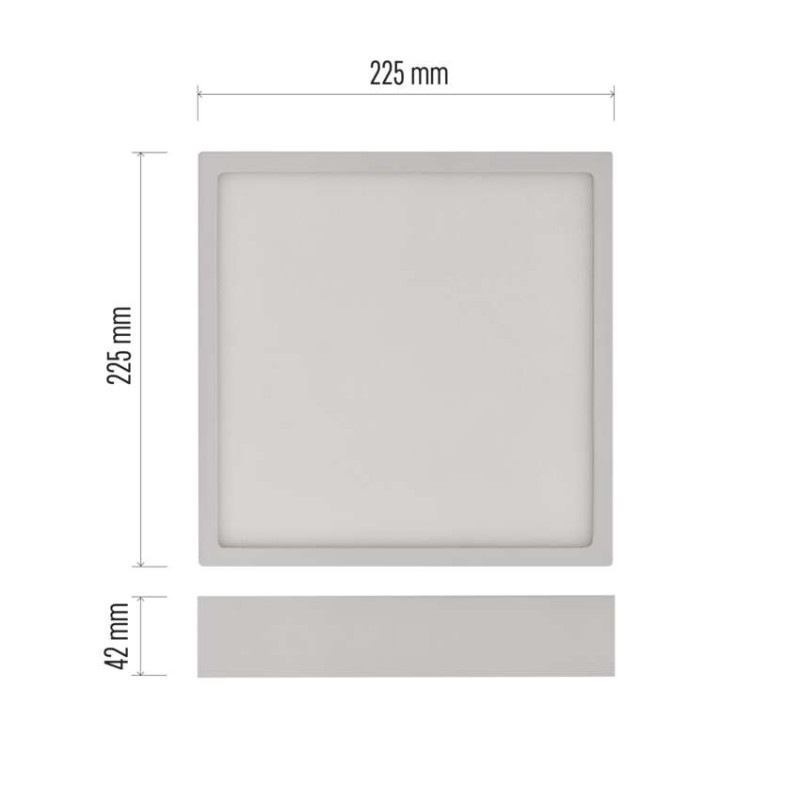 LED PANEL NEXXO PŘ.ČTV 21W 1900LM IP40 N 2