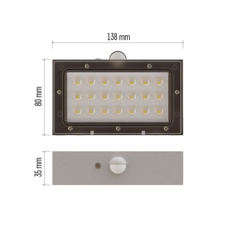 LED SOLARNÍ SVÍTIDLO BRIXO 350LM IP65 NW 4