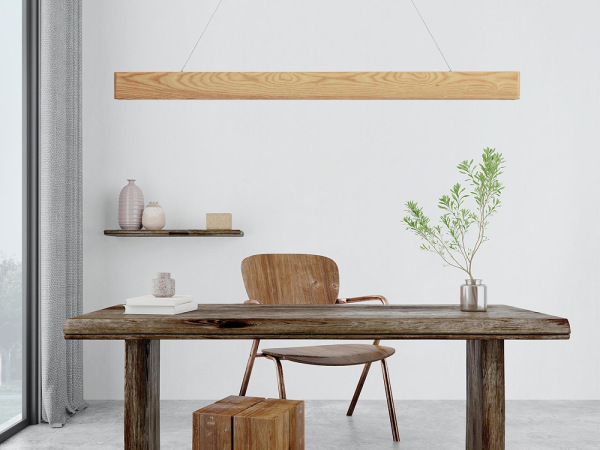 Drevený luster na lanku z masívneho dreva LED 22W / 1200 - WRL0121 8