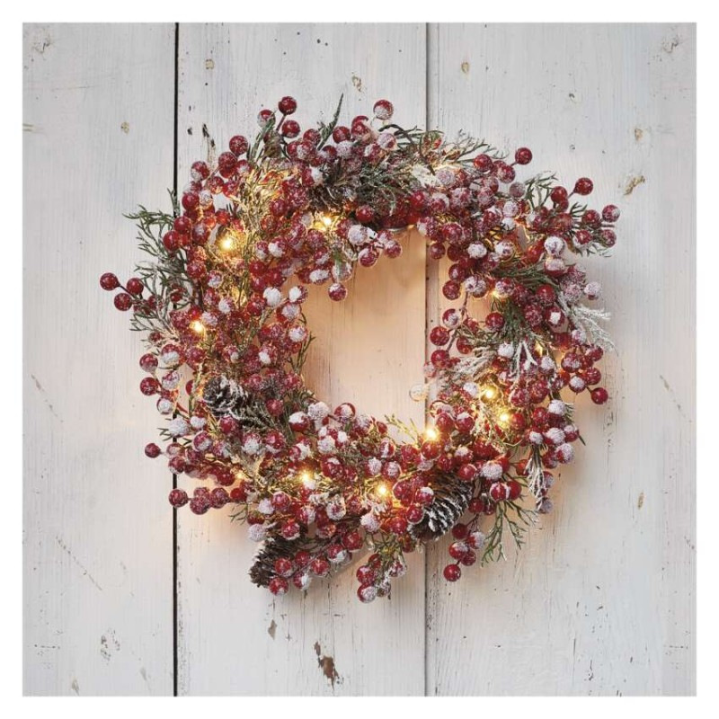 20LED XMAS WREATH DECO 2AA WW 3