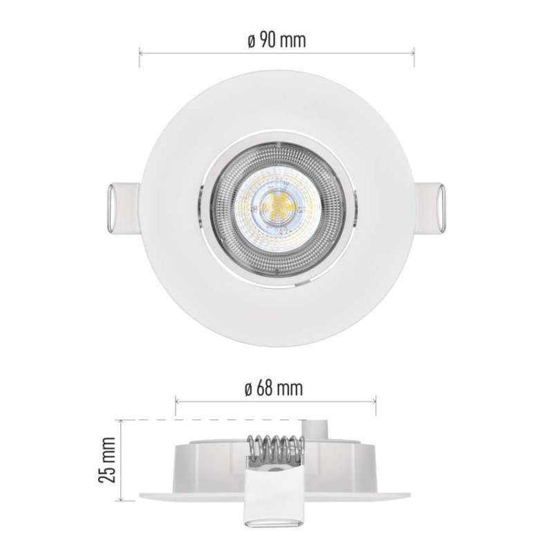 LED BOD. SVÍT. 5 W EXCL. NW B 2