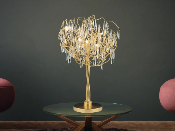 Luxusná krištáľová stolná lampa 5 x G9 - CA061/T 6