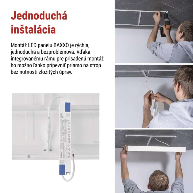 LED PANEL BAXXO P. 60×60 36W 4320LM IP20 5
