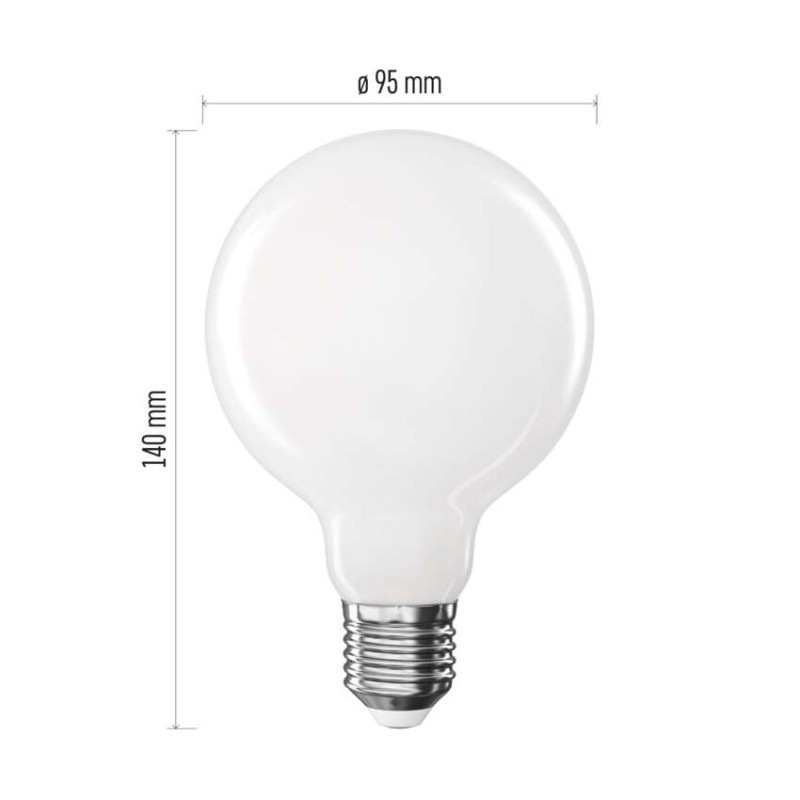 LED FLM G95 GLOBE 7,8W(75W) 1055lm E27