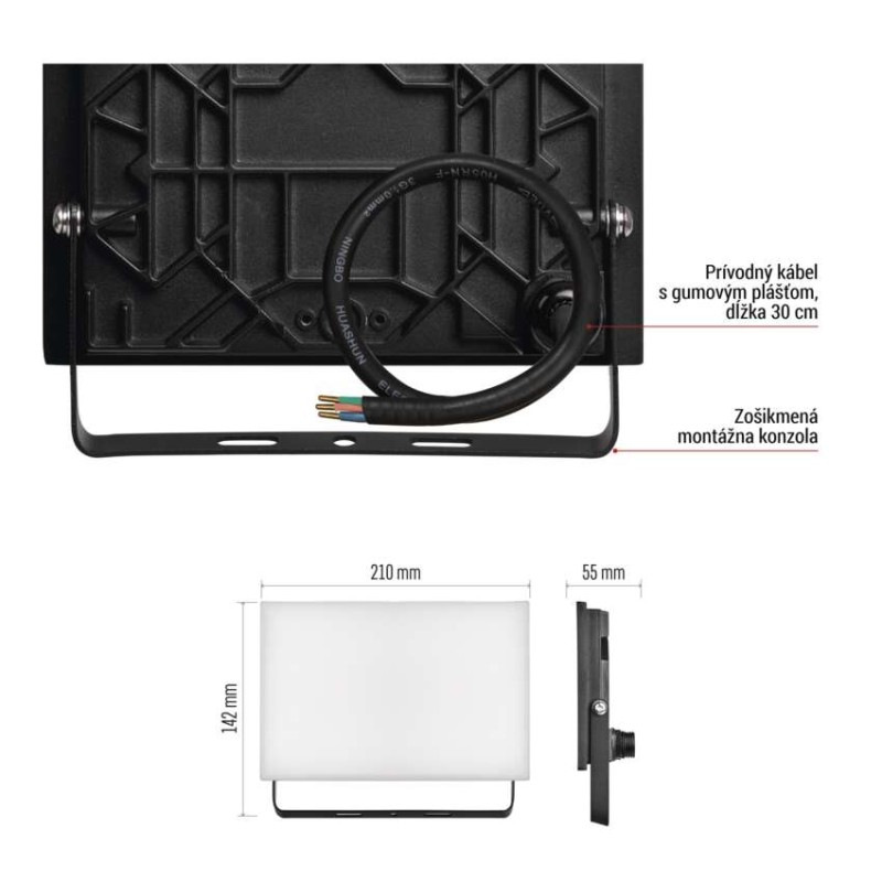 LED REFLEKTOR TAMBO 50W 5000LM IP65 10