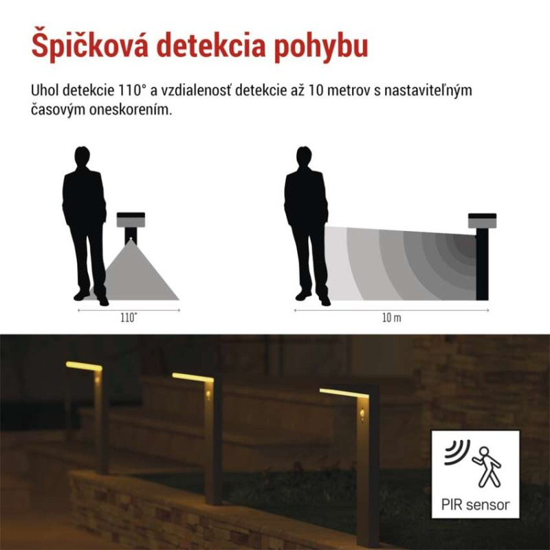 LED ZAHRADNÍ SVÍTIDLO,IP44,SOLÁRNÍ, SLOU 4