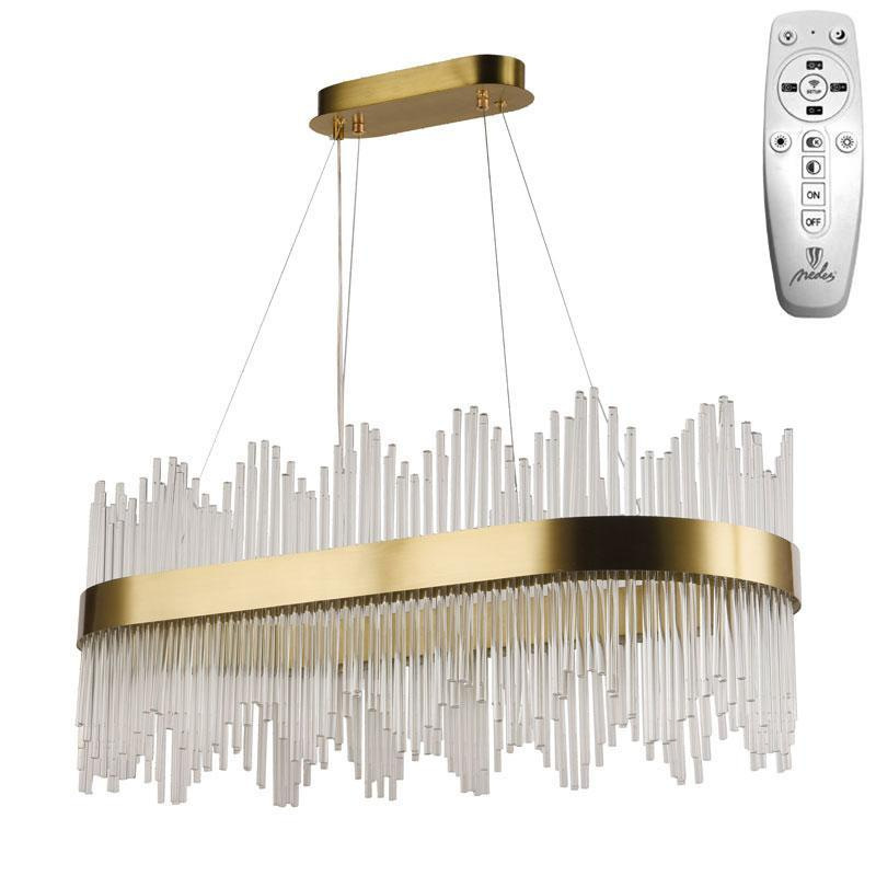 LED krištáľové svietidlo + diaľkový ovládač 90W - J6316/C 9