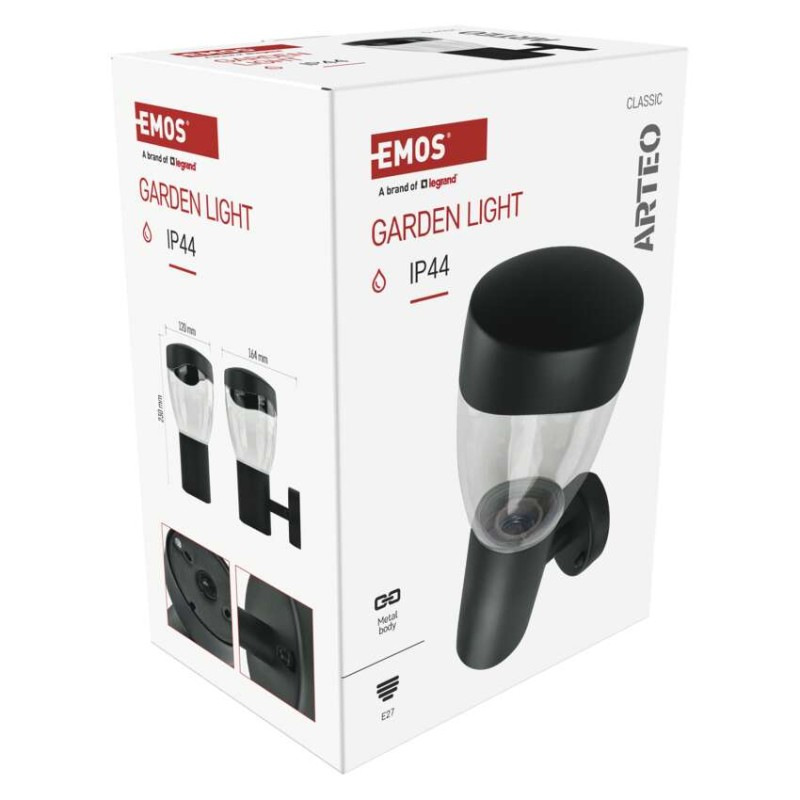 LED ZAHRADNÍ SVÍTIDLO,E27,IP44,MAX 15W,N 13