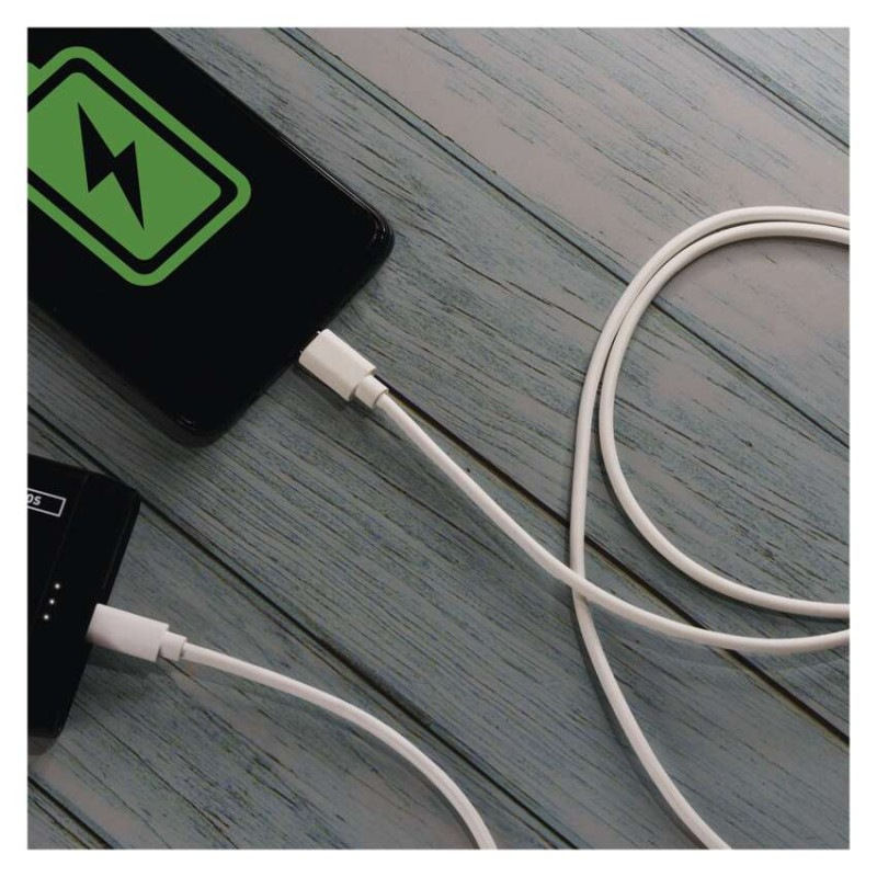 USB 2.0 C/M-C/M 1M BÍLÁ 6