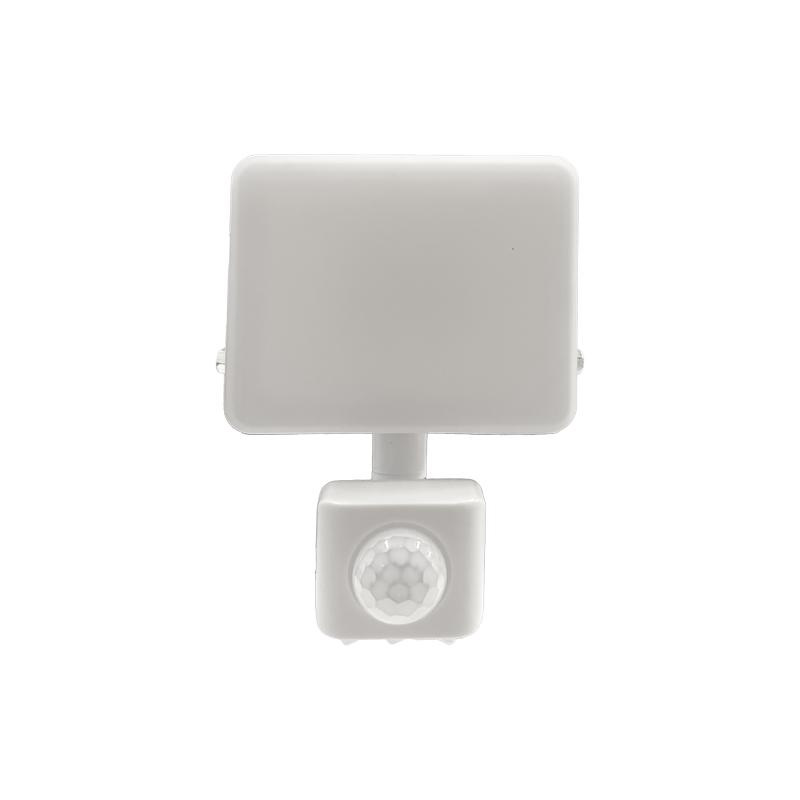 Vonkajší biely LED reflektor so senzorom 10W / 4000K - LF7121S 1