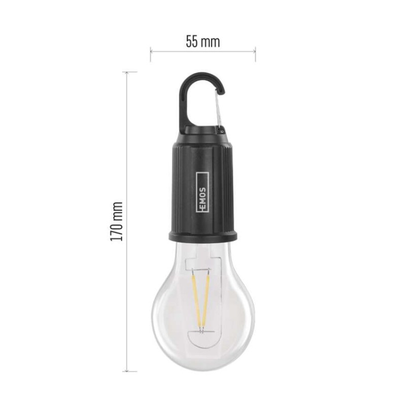 LED nabíjacia žiarovka s USB napájaním 90lm  P4719 12
