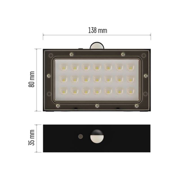 LED SOLARNÍ SVÍTIDLO BRIXO 350LM IP65 NW 4